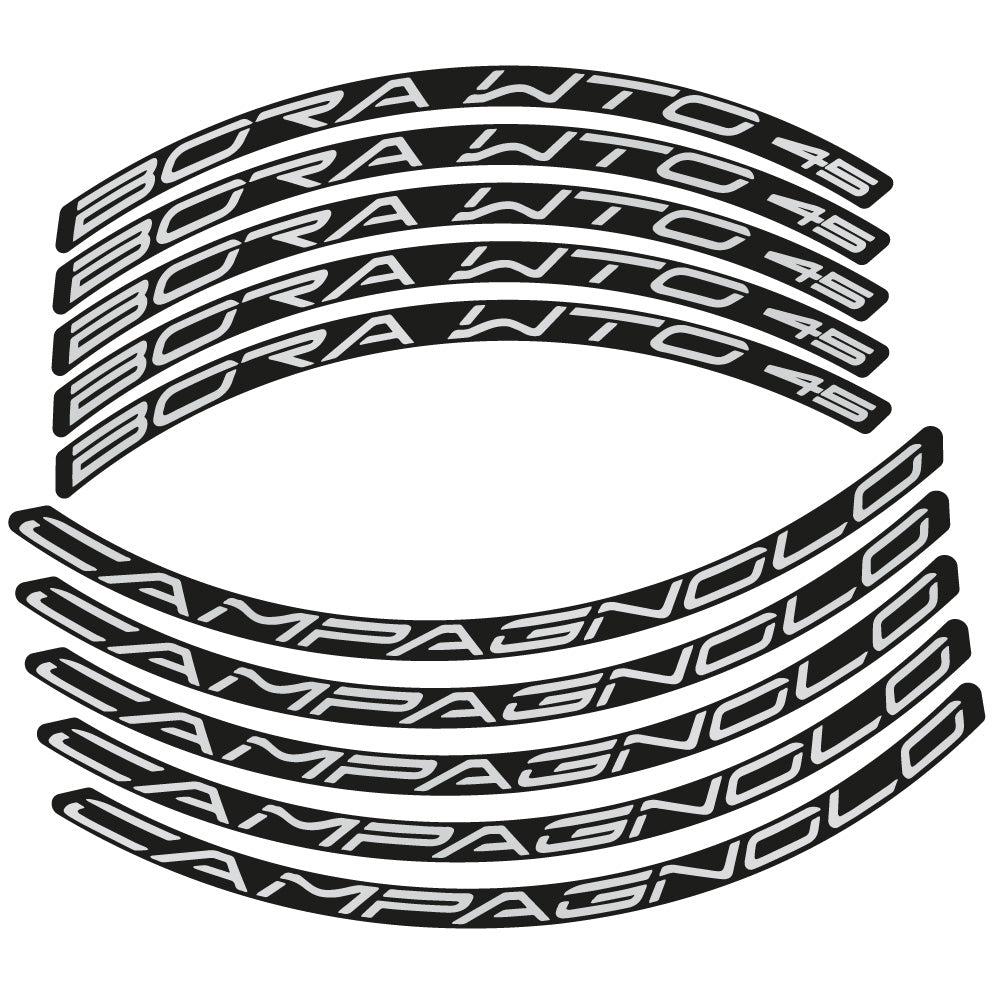 Aufkleber Campagnolo Bora WTO 45, Rennradrad 45 mm, Fahrradaufkleber Vinyl