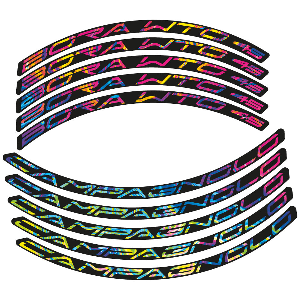 Aufkleber Campagnolo Bora WTO 45, Rennradrad 45 mm, Fahrradaufkleber Vinyl