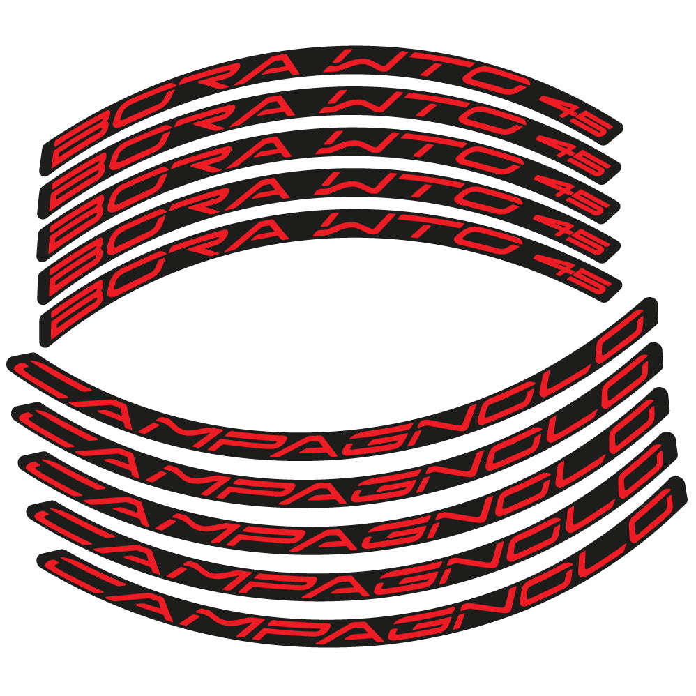 Aufkleber Campagnolo Bora WTO 45, Rennradrad 45 mm, Fahrradaufkleber Vinyl
