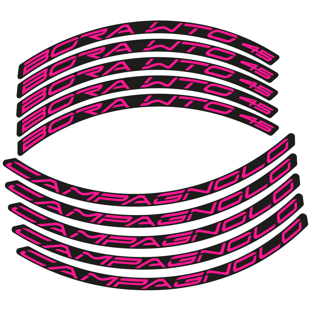Aufkleber Campagnolo Bora WTO 45, Rennradrad 45 mm, Fahrradaufkleber Vinyl