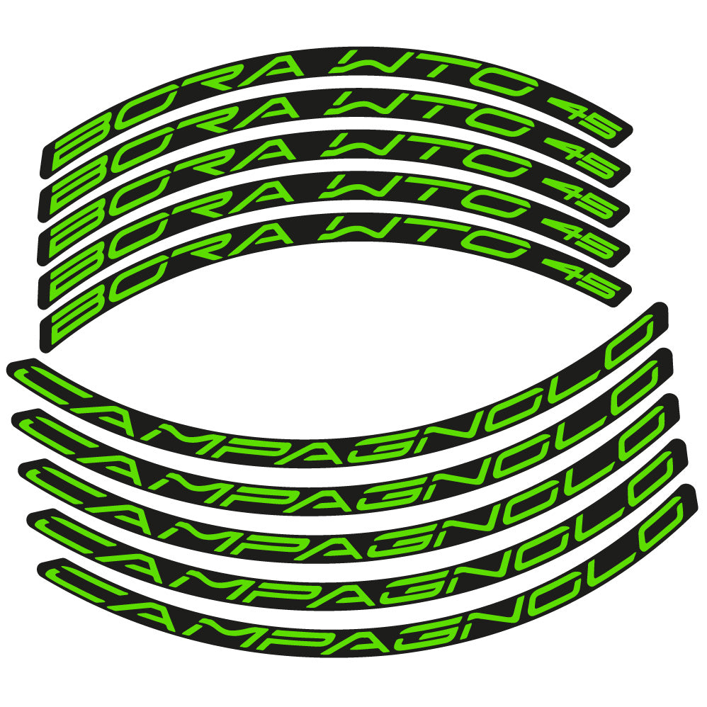 Aufkleber Campagnolo Bora WTO 45, Rennradrad 45 mm, Fahrradaufkleber Vinyl