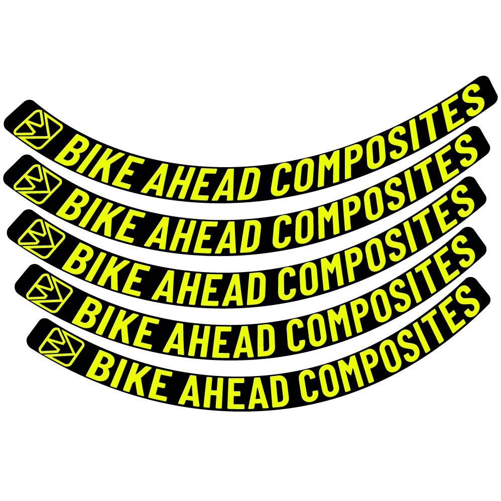 Aufkleber BikeAhead Composites Biturbo Aero 2022, Rennradrad 48,5 mm, Fahrradaufkleber Vinyl