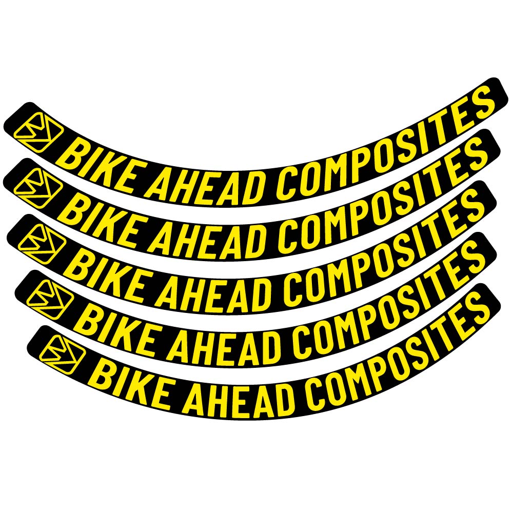 Aufkleber BikeAhead Composites Biturbo Aero 2022, Rennradrad 48,5 mm, Fahrradaufkleber Vinyl