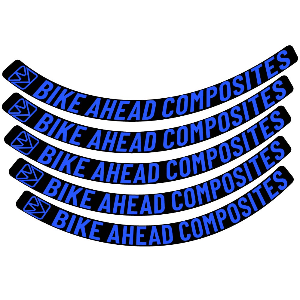 Aufkleber BikeAhead Composites Biturbo Aero 2022, Rennradrad 48,5 mm, Fahrradaufkleber Vinyl