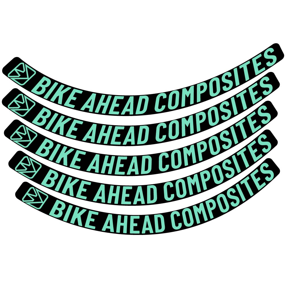 Aufkleber BikeAhead Composites Biturbo Aero 2022, Rennradrad 48,5 mm, Fahrradaufkleber Vinyl