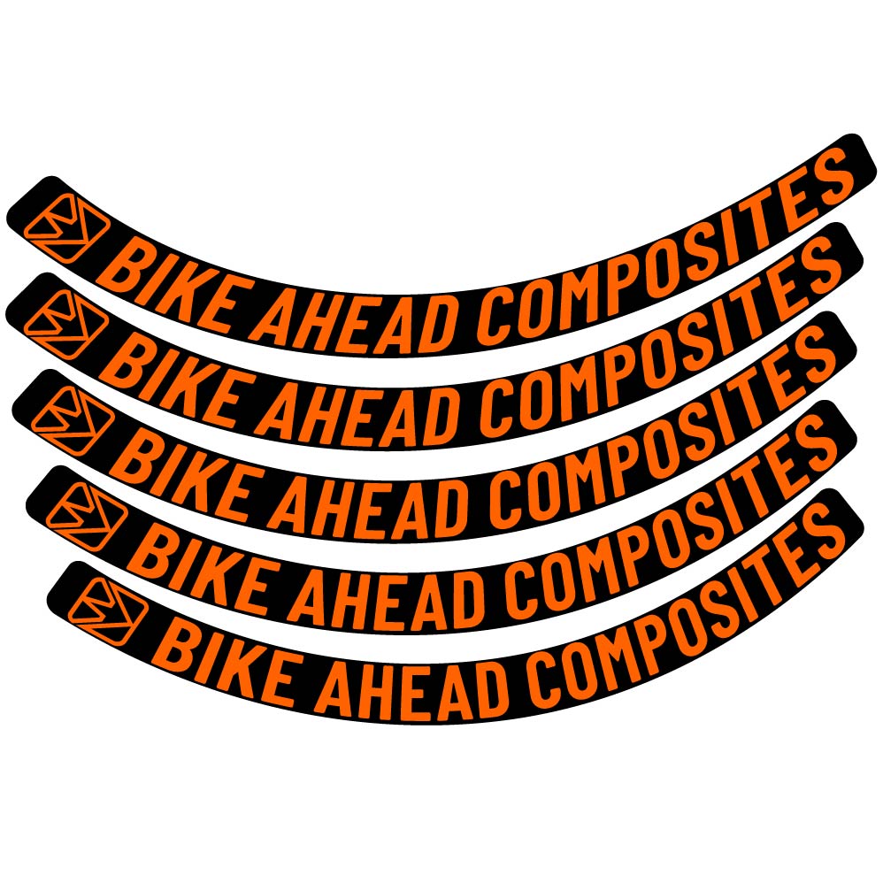 Aufkleber BikeAhead Composites Biturbo Aero 2022, Rennradrad 48,5 mm, Fahrradaufkleber Vinyl
