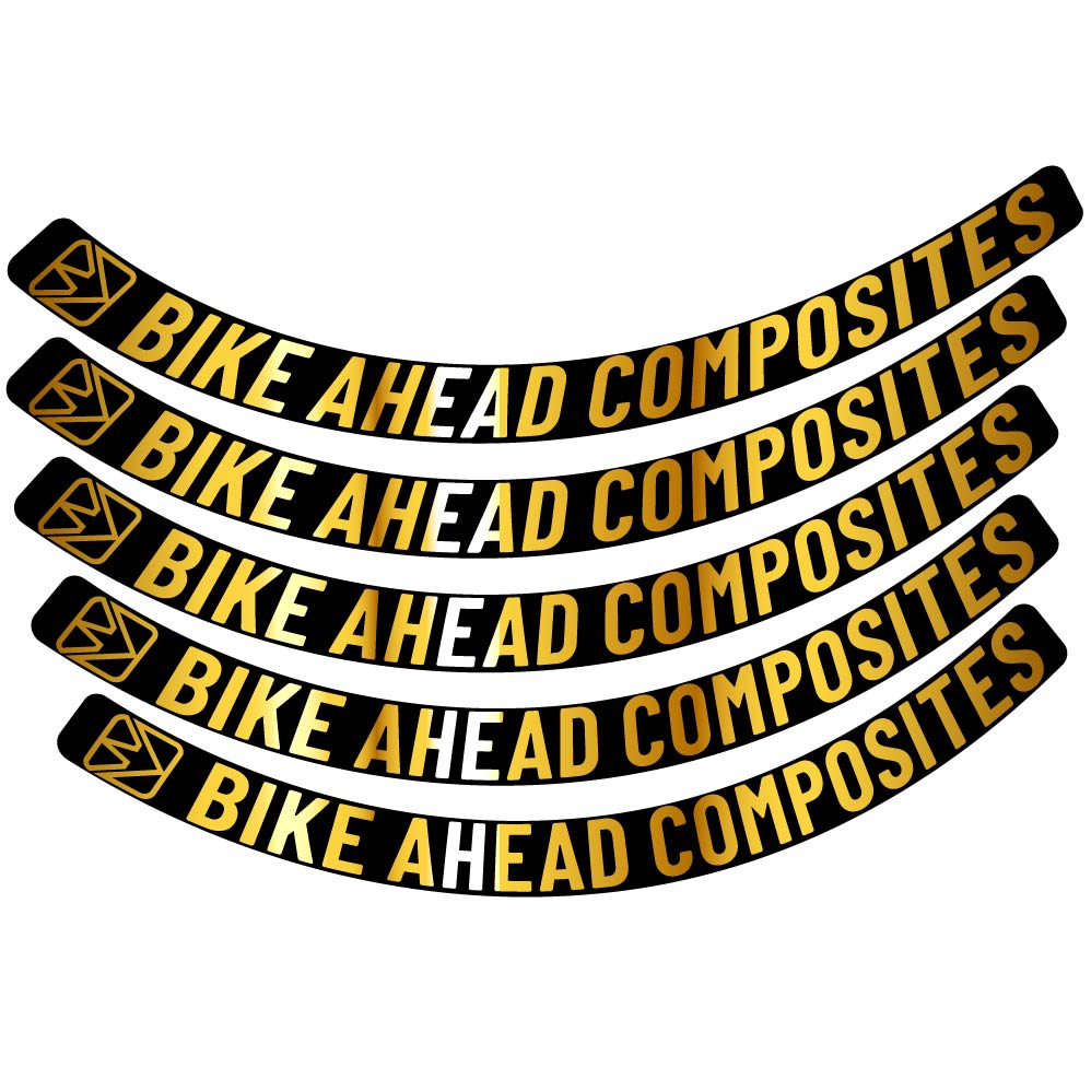Aufkleber BikeAhead Composites Biturbo Aero 2022, Rennradrad 48,5 mm, Fahrradaufkleber Vinyl