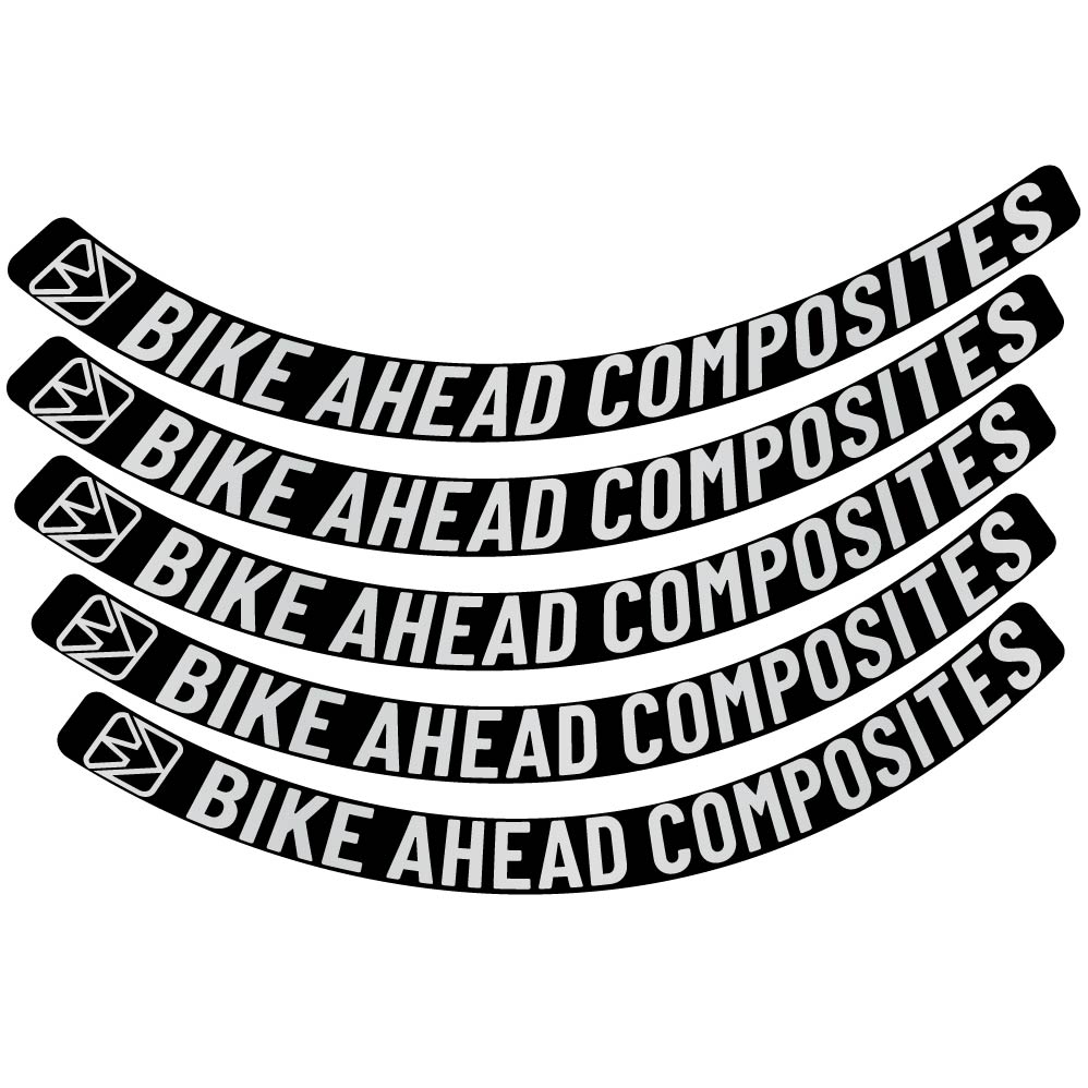 Aufkleber BikeAhead Composites Biturbo Aero 2022, Rennradrad 48,5 mm, Fahrradaufkleber Vinyl