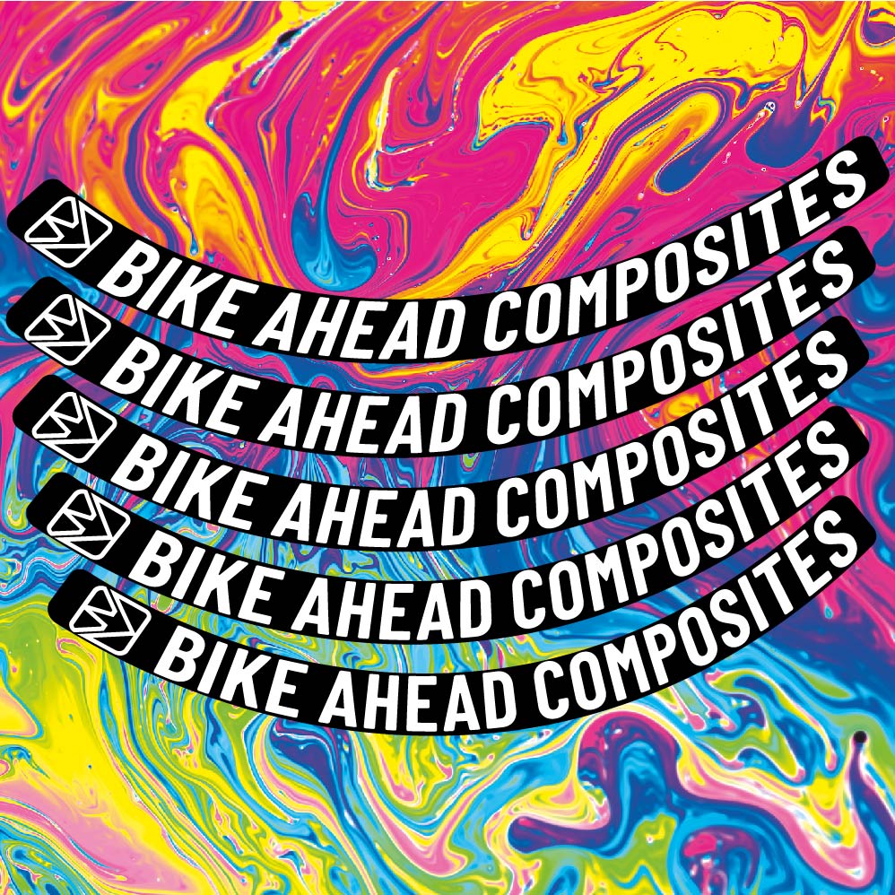 Aufkleber BikeAhead Composites Biturbo Aero 2022, Rennradrad 48,5 mm, Fahrradaufkleber Vinyl