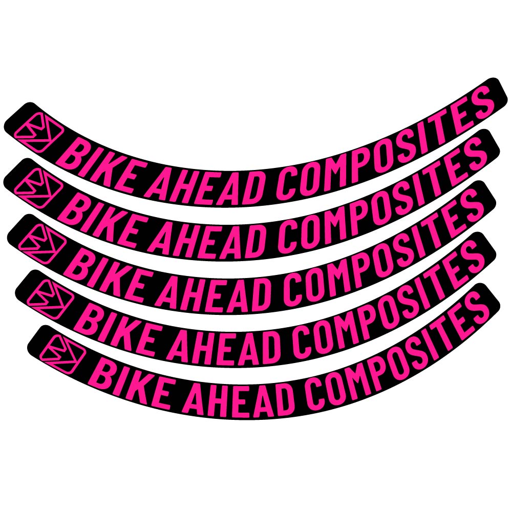 Aufkleber BikeAhead Composites Biturbo Aero 2022, Rennradrad 48,5 mm, Fahrradaufkleber Vinyl