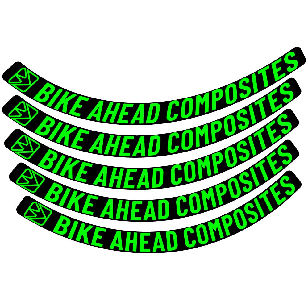 Aufkleber BikeAhead Composites Biturbo Aero 2022, Rennradrad 48,5 mm, Fahrradaufkleber Vinyl