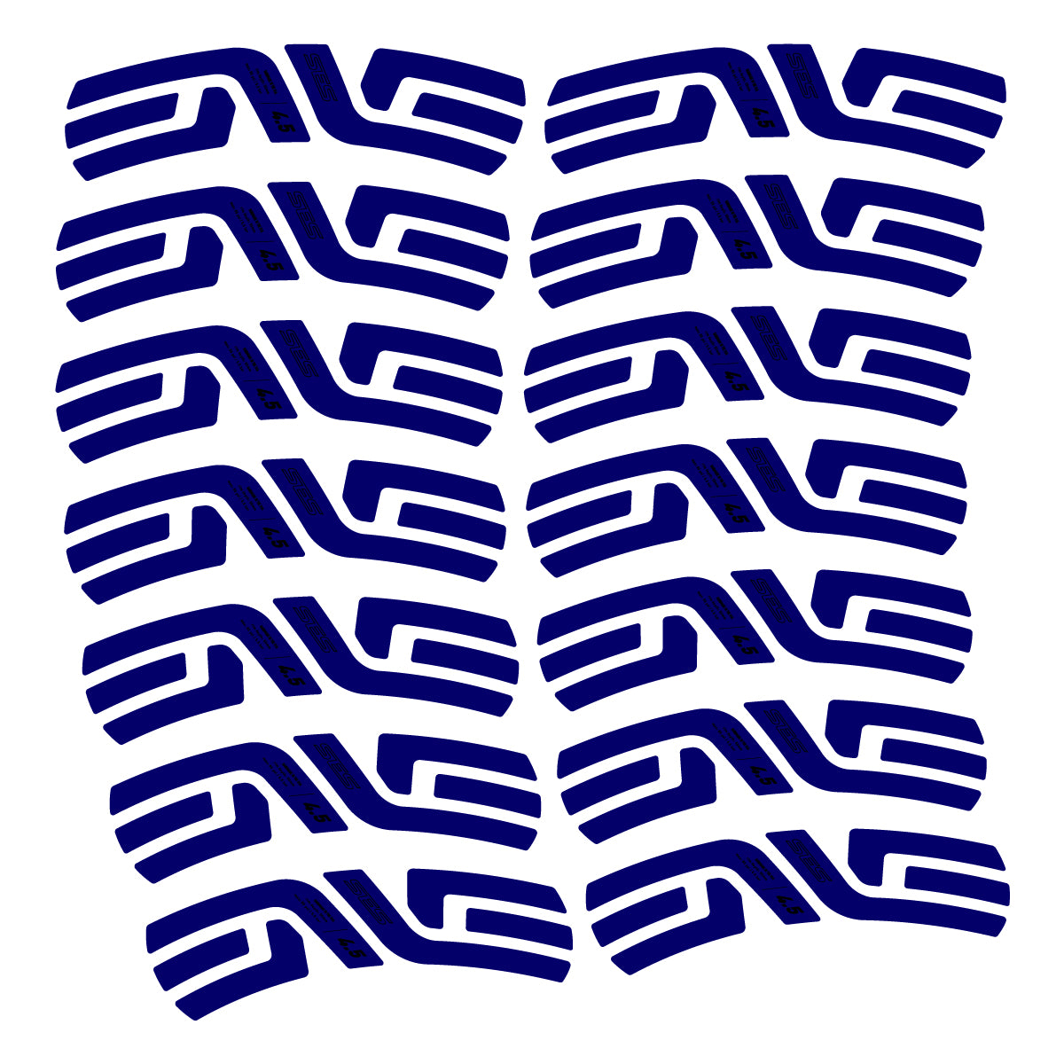 Compatible Stickers for Envx SES 4.5 2022-2026, 2 Road Rims 48mm vinyl decals - Scandinavian Blue