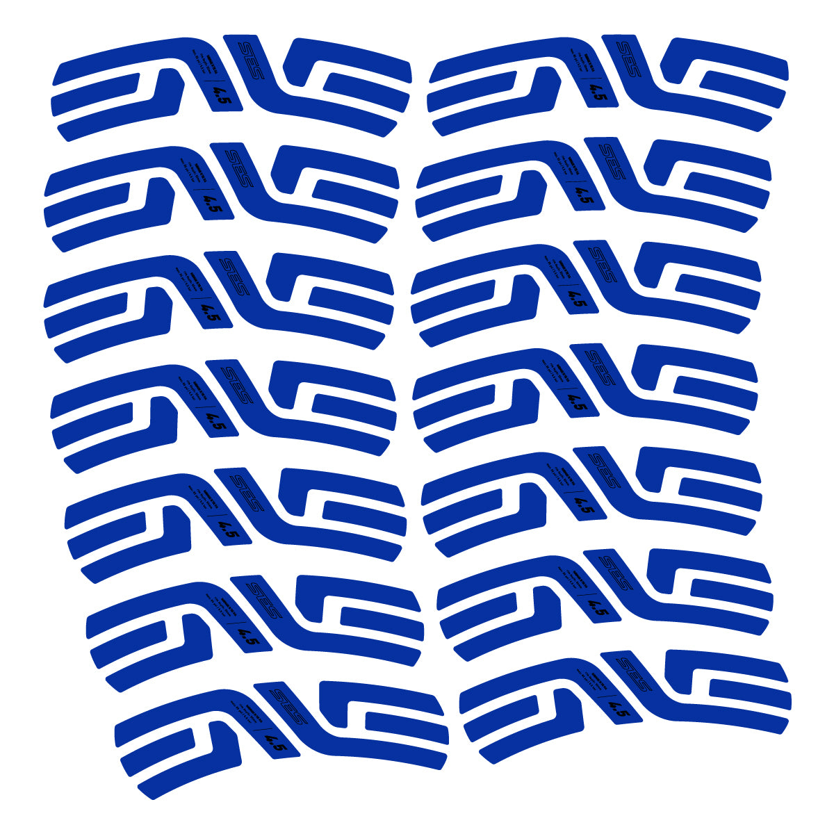 Compatible Stickers for Envx SES 4.5 2022-2026, 2 Road Rims 48mm vinyl decals - Ultramarine Blue