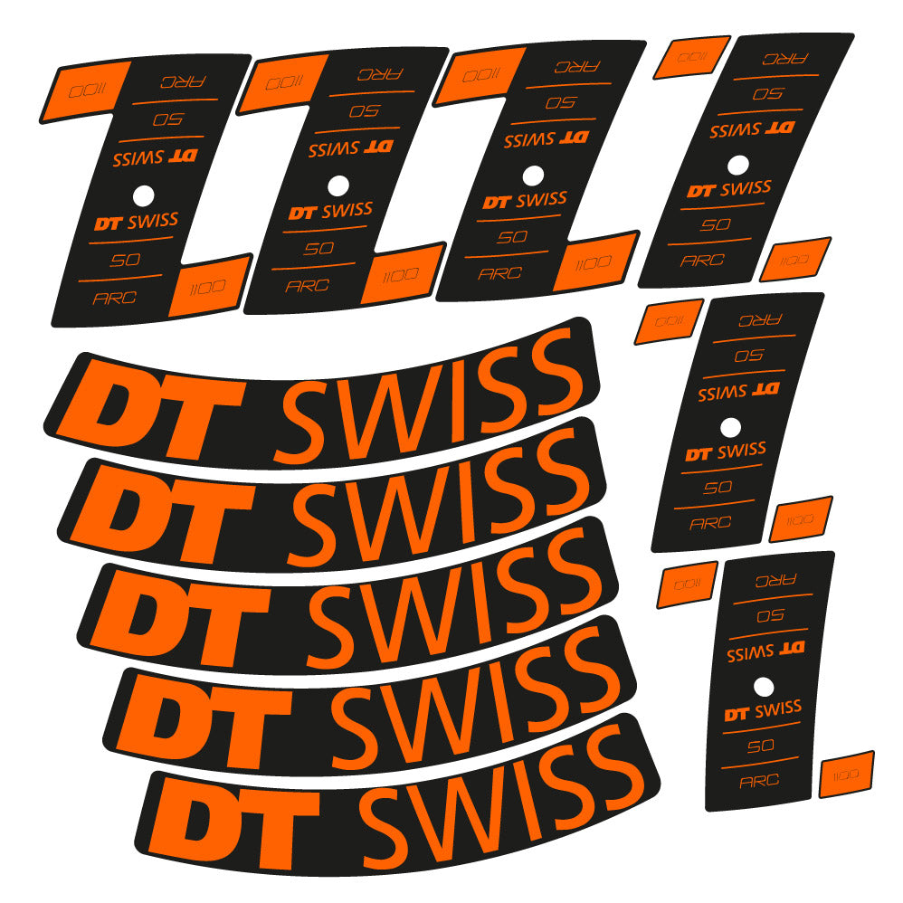 Decal DT Swiss ARC 1100 Dicut DB, Road Wheel 50mm, bike sticker vinyl