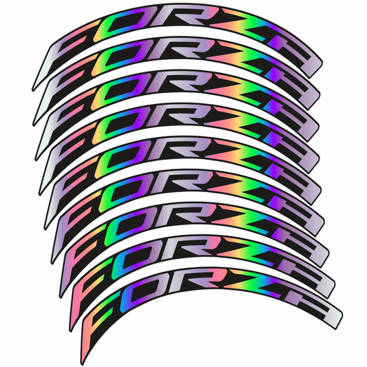 Hollographic decal for za 50 road wheel – bike sticker vinyl