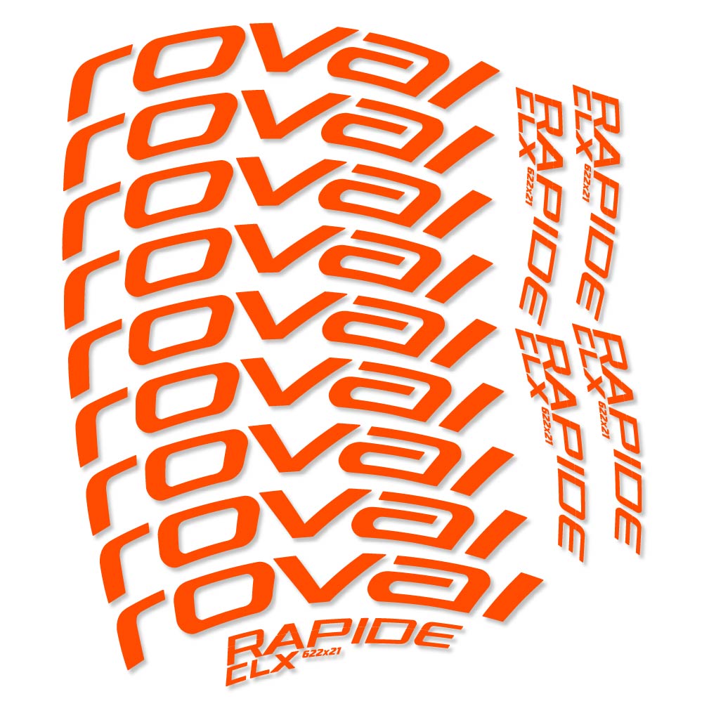 Aufkleber Roval Rapide CLX, Rennradrad 50 mm, Fahrradaufkleber Vinyl