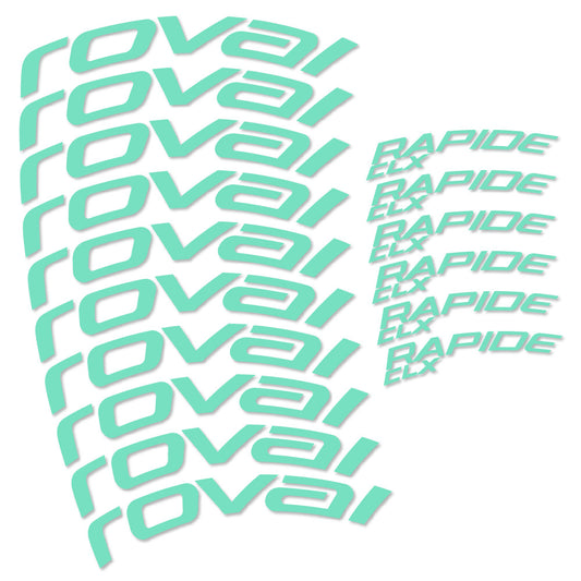 Mint decal for Roval Rapide CLX 2 51+60mm road wheel – bike sticker vinyl
