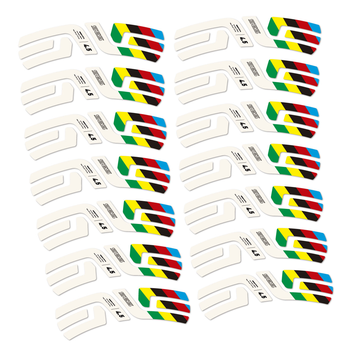 Stickers for ENVE SES 4.5 Disc 2022 World Champs, Road Wheel vinyl decals - Bone White