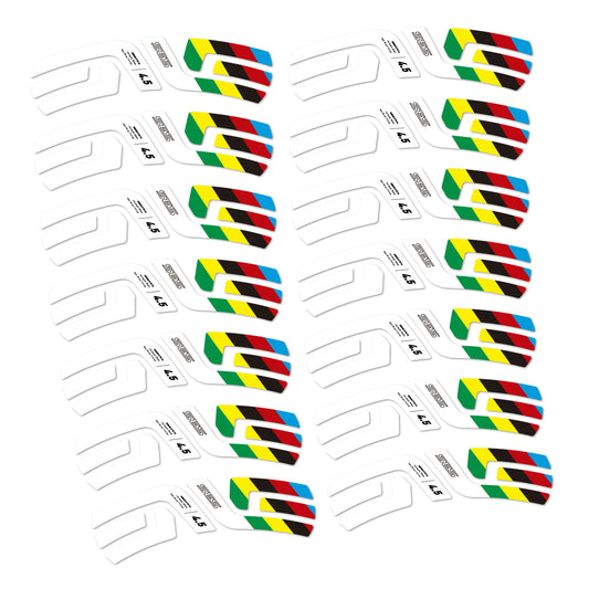 Stickers for ENVE SES 4.5 Disc 2022 World Champs, Road Wheel vinyl decals - White