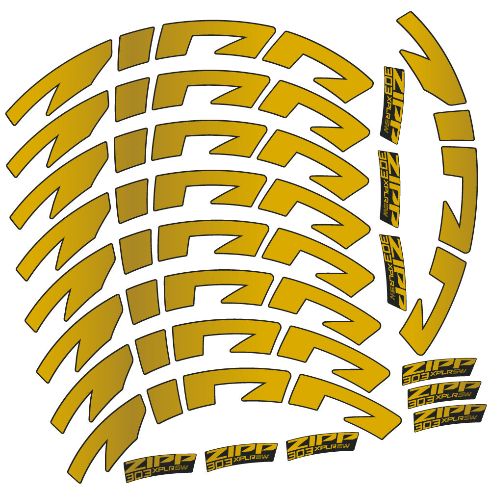 Aufkleber Zipp 303 XPLR SW, Rennradrad 54mm, Fahrradaufkleber Vinyl