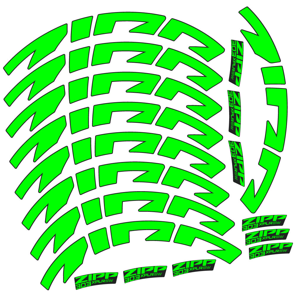 Aufkleber Zipp 303 XPLR SW, Rennradrad 54mm, Fahrradaufkleber Vinyl