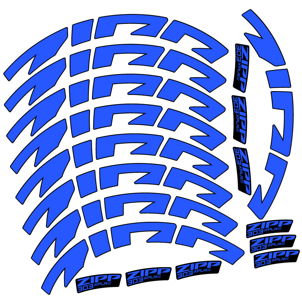 Aufkleber Zipp 303 XPLR S, Rennradrad 54mm, Fahrradaufkleber Vinyl