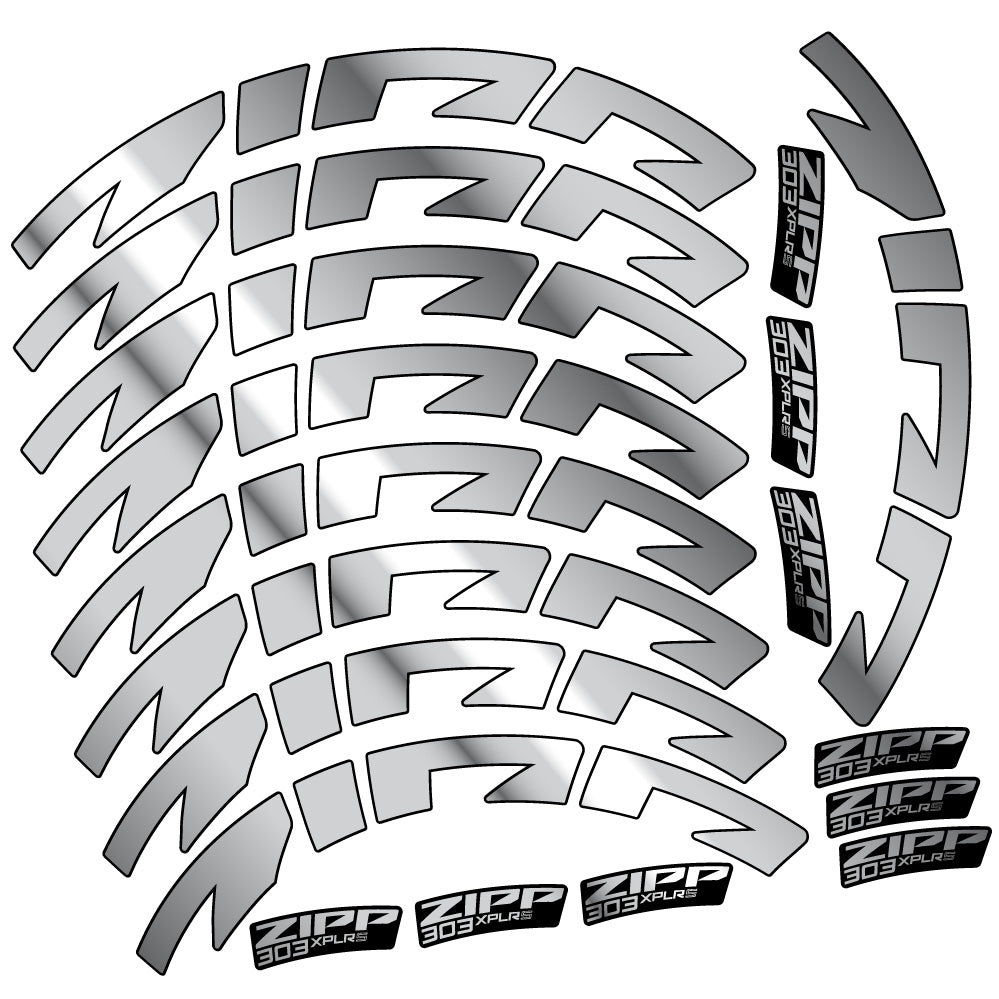 Aufkleber Zipp 303 XPLR S, Rennradrad 54mm, Fahrradaufkleber Vinyl