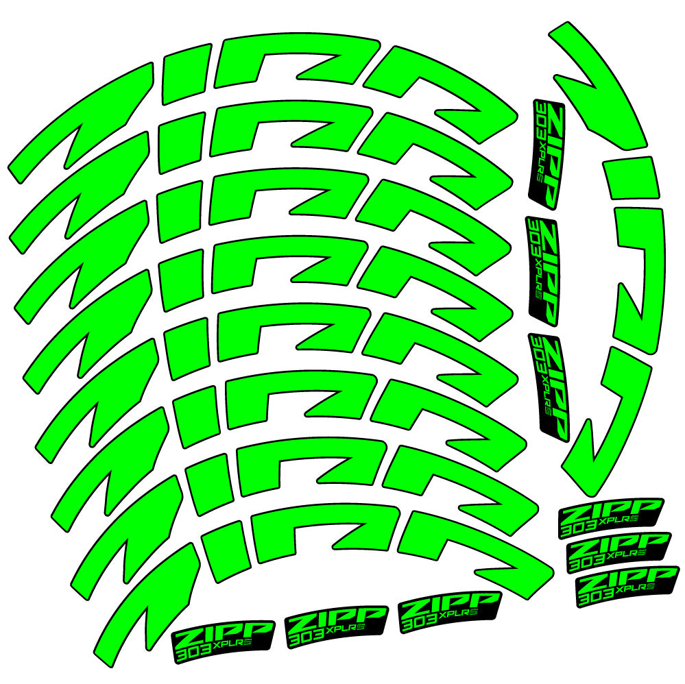 Aufkleber Zipp 303 XPLR S, Rennradrad 54mm, Fahrradaufkleber Vinyl