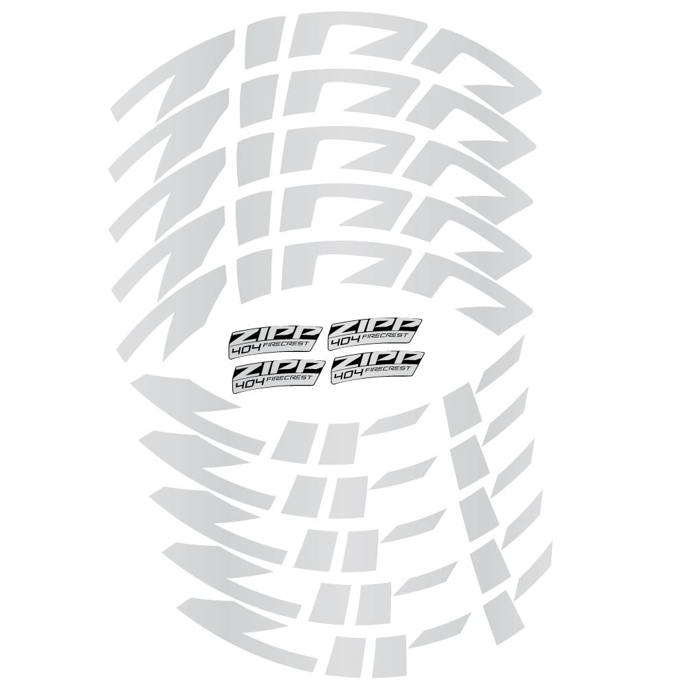 Aufkleber Zipp 404 FireCrest Disc 2022, Rennradrad 58mm, Fahrradaufkleber Vinyl
