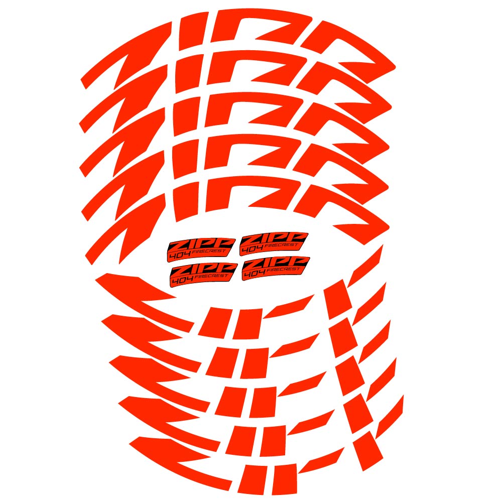 Aufkleber Zipp 404 FireCrest Disc 2022, Rennradrad 58mm, Fahrradaufkleber Vinyl