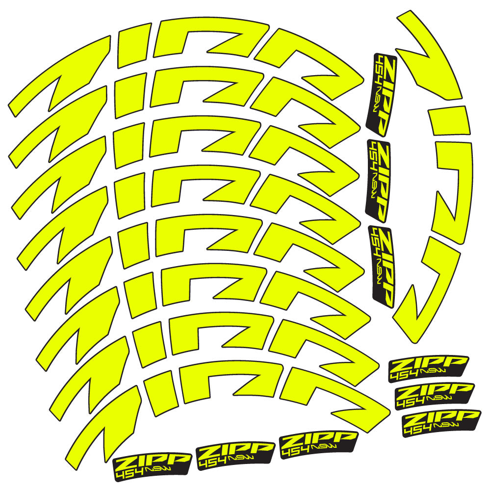 Aufkleber Zipp 454 NSW, Rennradrad 58mm, Fahrradaufkleber Vinyl