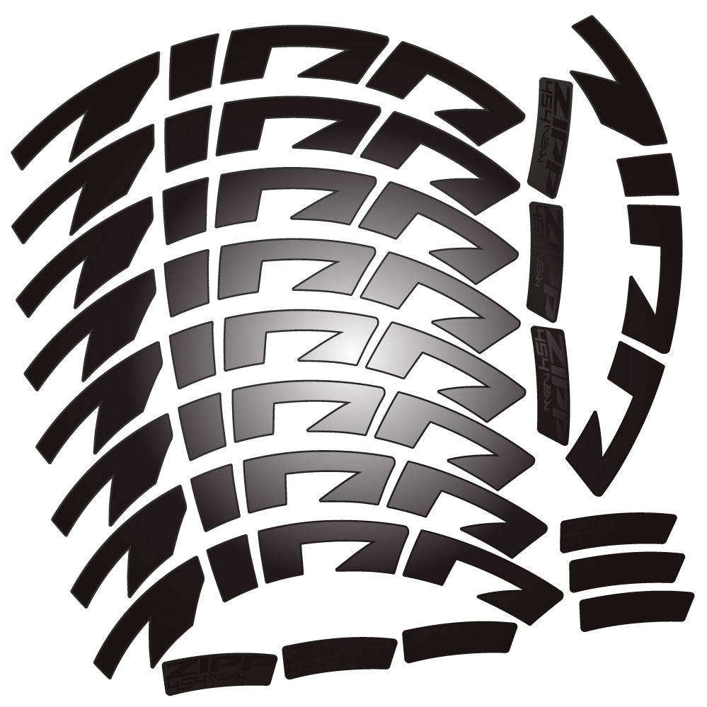 Aufkleber Zipp 454 NSW, Rennradrad 58mm, Fahrradaufkleber Vinyl