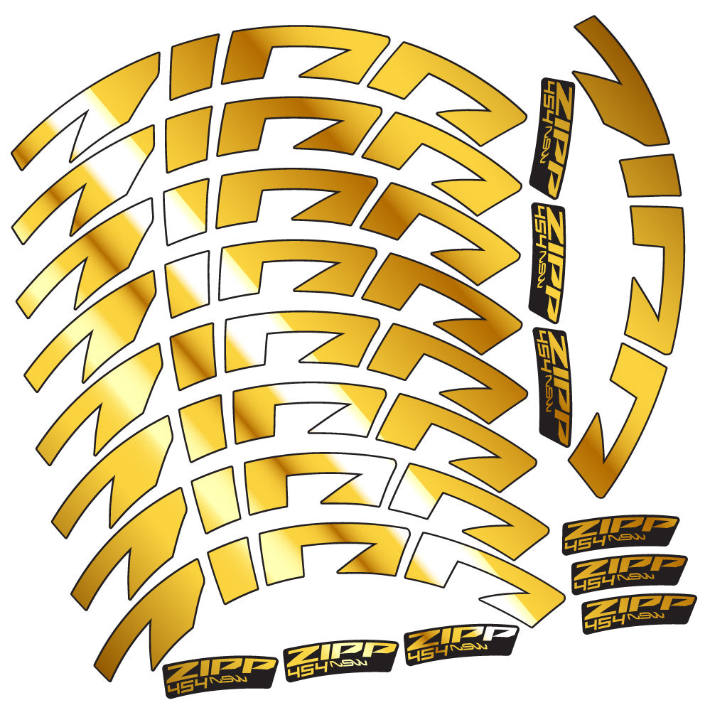 Aufkleber Zipp 454 NSW, Rennradrad 58mm, Fahrradaufkleber Vinyl