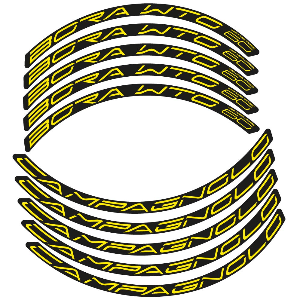 Aufkleber Campagnolo Bora WTO 60, Rennradrad 60mm, Fahrradaufkleber Vinyl