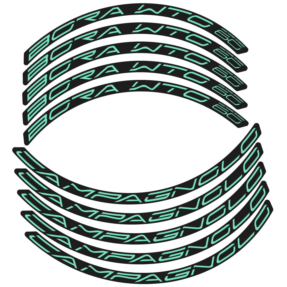 Aufkleber Campagnolo Bora WTO 60, Rennradrad 60mm, Fahrradaufkleber Vinyl