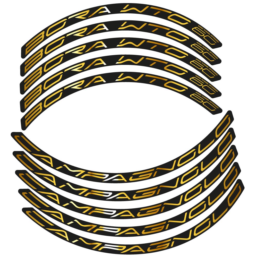 Aufkleber Campagnolo Bora WTO 60, Rennradrad 60mm, Fahrradaufkleber Vinyl