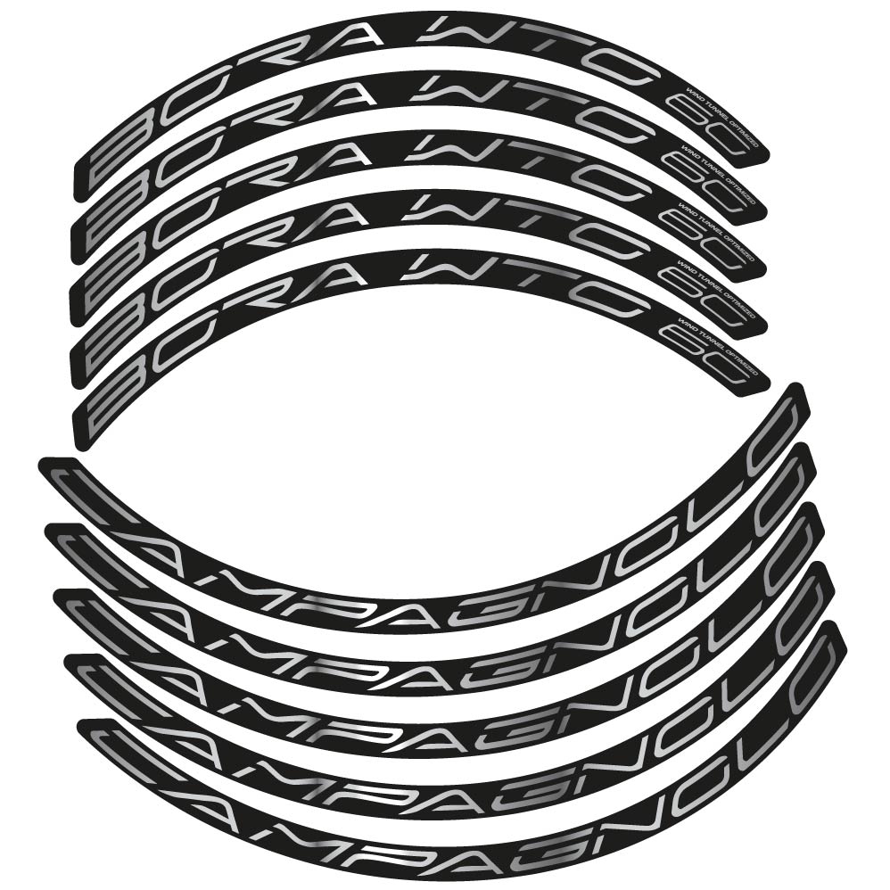 Aufkleber Campagnolo Bora WTO 60, Rennradrad 60mm, Fahrradaufkleber Vinyl