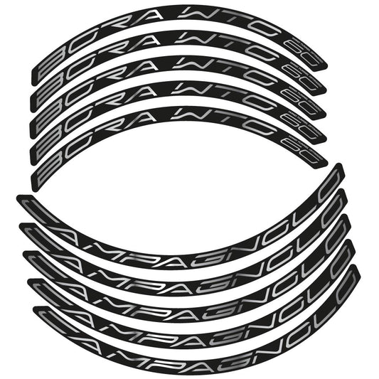 Chrome Silver decal for Campagnolo Bora WTO 60 road wheel 60mm – bike sticker vinyl