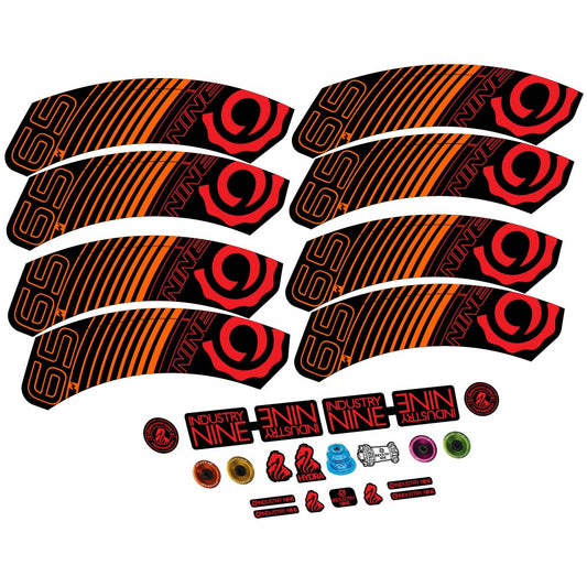 Orange decal for Industry Nine i9.65 Carbon road wheel 60mm – bike sticker vinyl