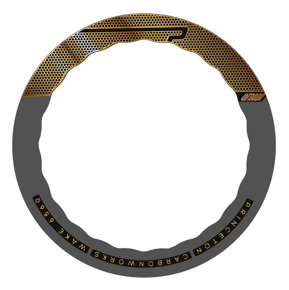 Decal Princeton Carbon Works Wake 6560 STRADA, Road Wheel 60mm, bike sticker vinyl