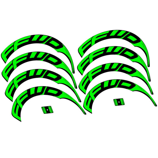 Neon Green decal for FastForward road wheel 80mm – bike sticker vinyl