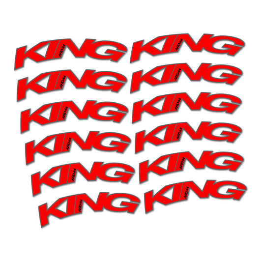 Orange Red decal for Chris King ARD44 2023-2026 road wheel – bike sticker vinyl