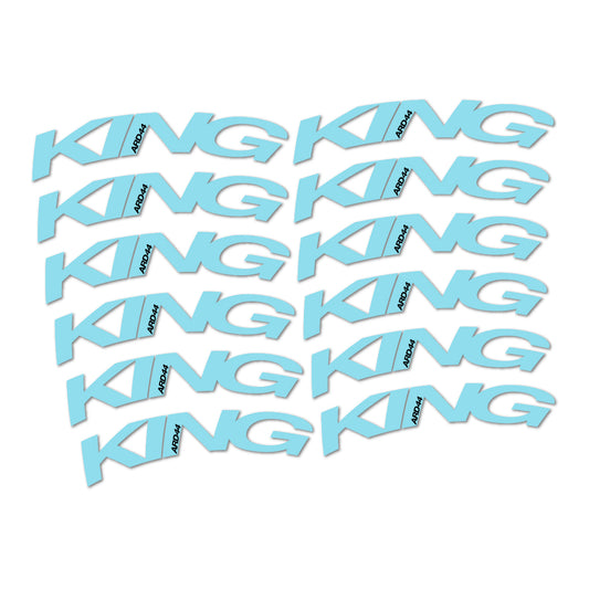 Sky Blue decal for Chris King ARD44 2023-2026 road wheel – bike sticker vinyl