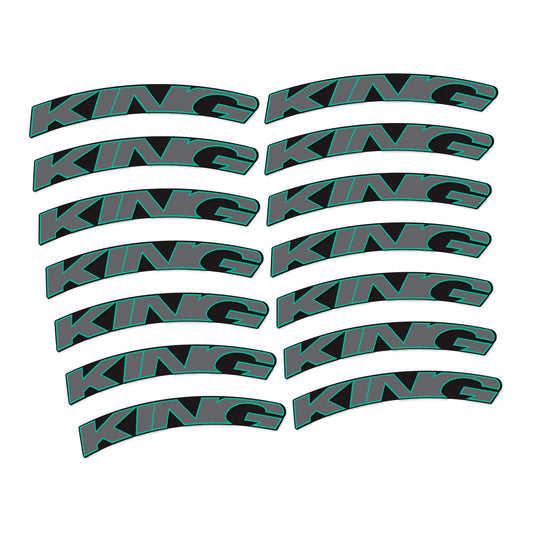 Green Turquoise decal for Chris King GRD23 2023-2026 road wheel – bike sticker vinyl