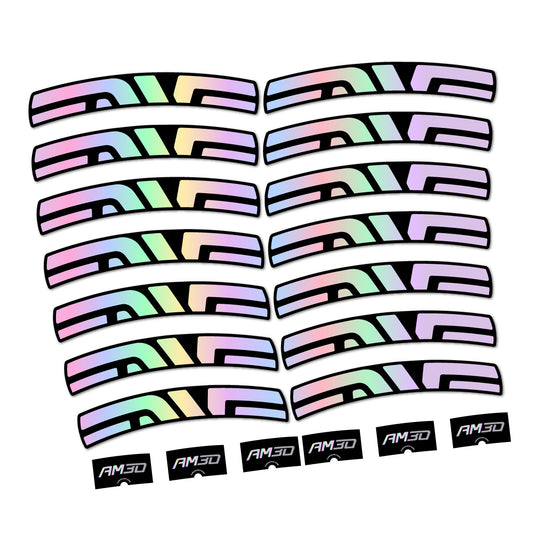 Hollographic decal for Envx AM30 2026 road wheel – bike sticker vinyl