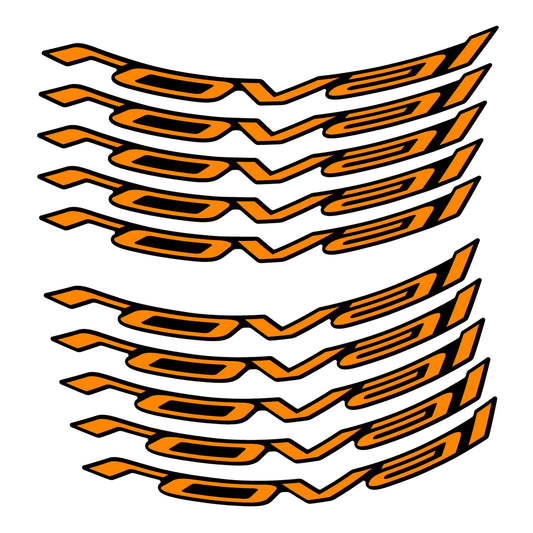 Stickers for Roval Control Worldcup, Mountain Wheel vinyl decals - Saffron Yellow