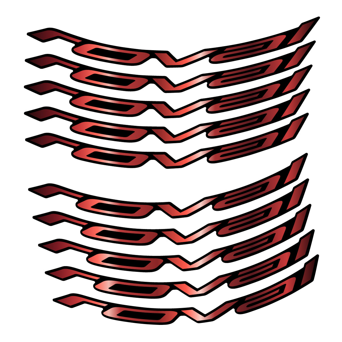 Stickers for Roval Control Worldcup, Mountain Wheel vinyl decals - Copper