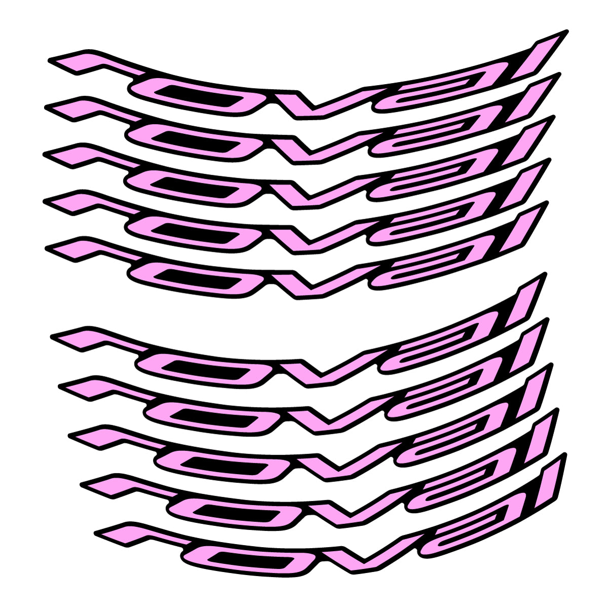 Stickers for Roval Control Worldcup, Mountain Wheel vinyl decals - Light Lilac