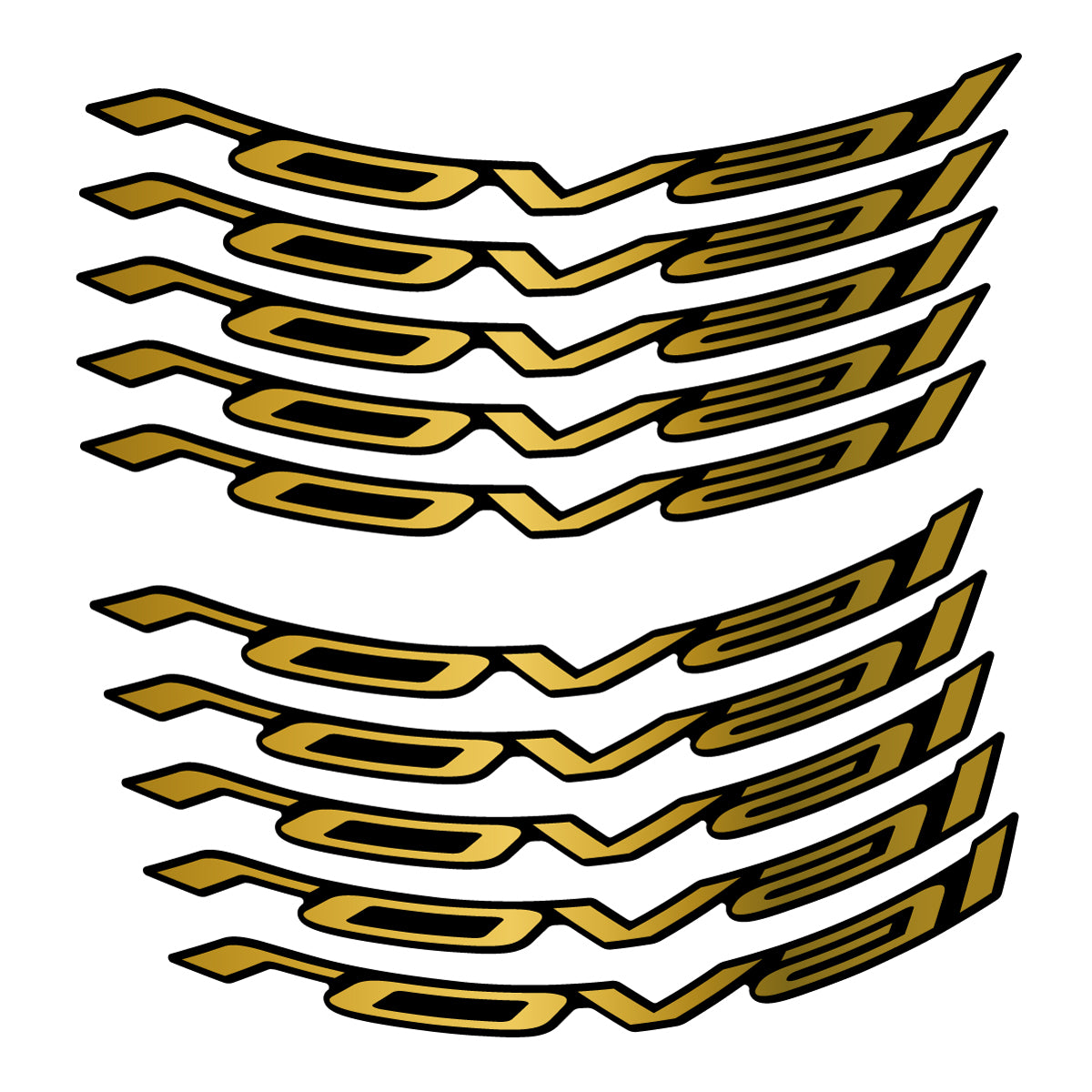 Stickers for Roval Control Worldcup, Mountain Wheel vinyl decals - Gold