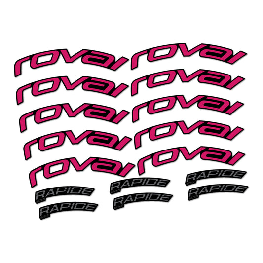 Dark Pink decal for Roval Rapide TL 2022-2026 road wheel – bike sticker vinyl